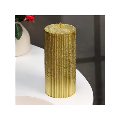 УЦЕНКА Свеча «Рельеф», 7×15 см, МИКС