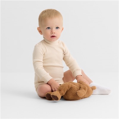 Боди - водолазка детская MINAKU, рост 68-74 см, светло-бежевое