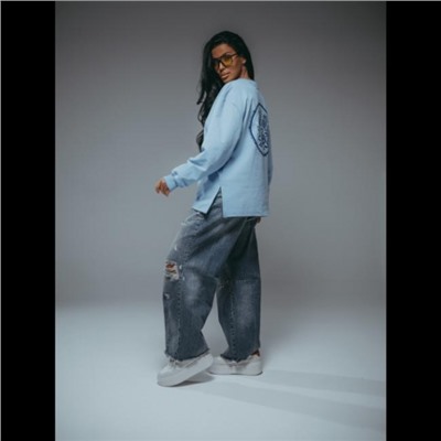 Свитшот женский Русь (Голубой)