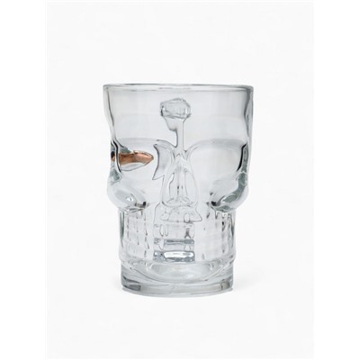 Кружка для пива непробиваемая «Череп» с пулей, 350 мл