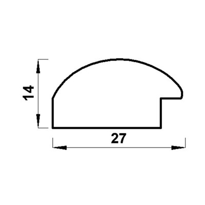 Фоторамка для фото 20×30 см «МИРАМ», пластик, т. орех, (пластиковый экран)