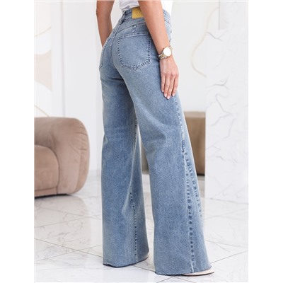 Джинсы клеш от колена из эластичного  денима