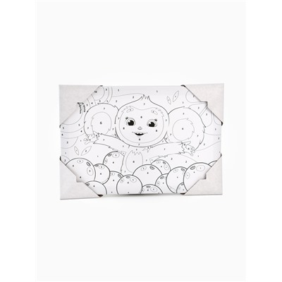 Картина по номерам с подрамником «Чебурашка и апельсины», 20×30 см