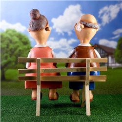 Садовая фигура из полистоуна «Бабка с дедкой», 54×48×22 см