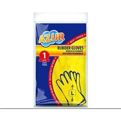 Перчатки резиновые Azur L 12пар9211