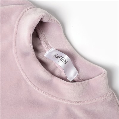Костюм детский (свитшот, лосины) KAFTAN Plushy, размер 30 (98-104 см), лиловый