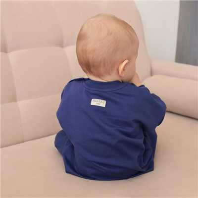 Комбинезон детский MINAKU темно-синий, рост 56-62 см