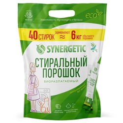 Стиральный порошок универсальный SYNERGETIC 40 стирок