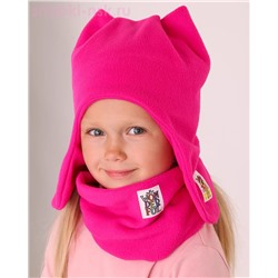 01-14-A Комплект флис (ушанка+снуд) (52-54)