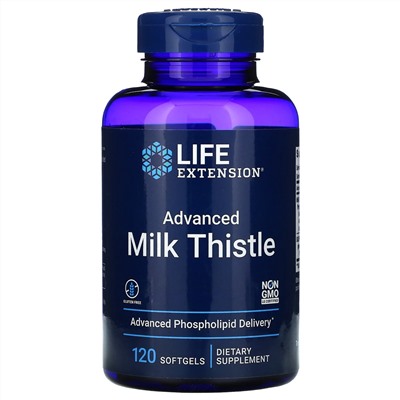 Life Extension, улучшенная формула расторопши, 120 капсул