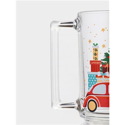 Кружка Luminarc «Рождество», 320 мл, стекло, прозрачная, рисунок МИКС