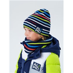 Комплект трикотажный для мальчиков: шапка, снуд