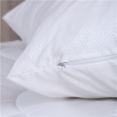 Наволочка - наперник на молнии «Атра. Греческий орнамент», 70×70 см, тик