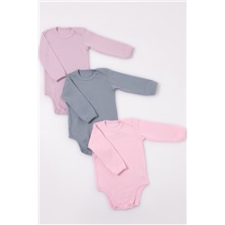 К10500 Боди с длинным рукавом для новорожденных комплект 3 шт