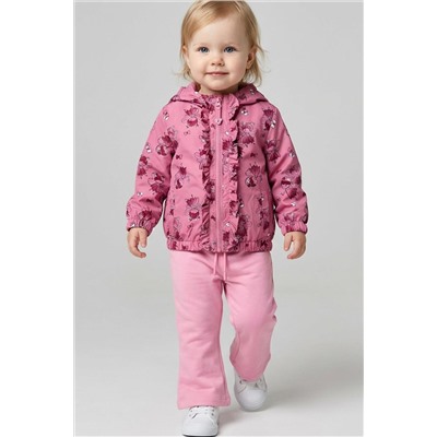 Куртка детская текстильная с полиуретановым покрытием для девочек (ветровка) PLAYTODAY, 1240061
