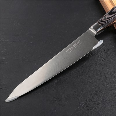 Нож кухонный «Филлицио», лезвие 20.5 см, нержавеющая сталь, рукоятка сосна