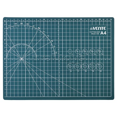 Коврик для резки A4 (30x22,5 см) непрорезаемый, толщина 3 мм, двухсторонний, трехслойный