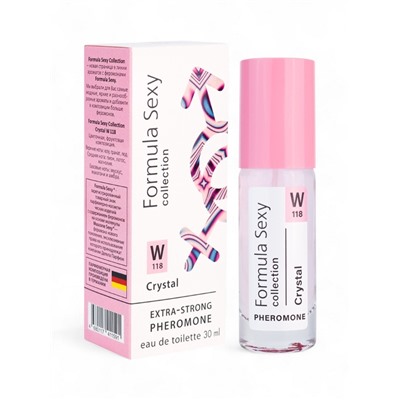 Туалетная вода женская с феромонами Formula Sexy collection Crystal W118, 30 мл
