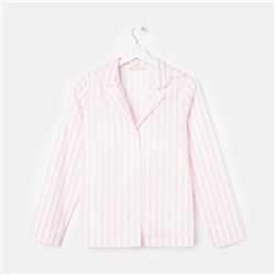 Рубашка ночная женская KAFTAN Beautiful, белая, розовый, размер 40-42