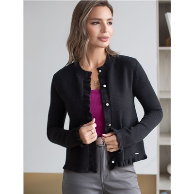 Кардиган из пряжи с кашемиром