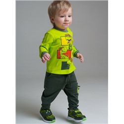 Фуфайка детская трикотажная для мальчиков (футболка с длинными рукавами)