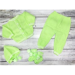 Костюм вязаный д/детей 4х пр "Грудничок" с носочками