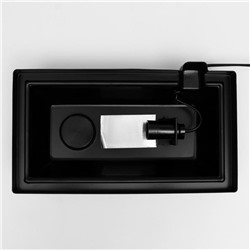 Аквариум Прямоугольный «Атолл» с крышкой, 13 л, 30×16×26/31 см, чёрный