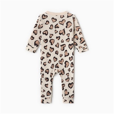 Комбинезон детский «Крошка Я» Leo love, рост 62-68 см, 9096435