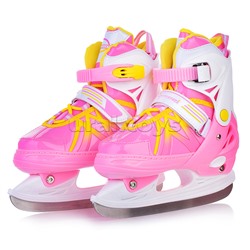 Коньки (размер M31-35) розовые, в сумке