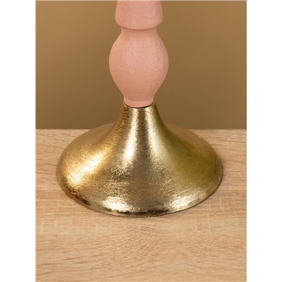 Подсвечник на 1 свечу «Пудровый», 10.5×10.5×25 см