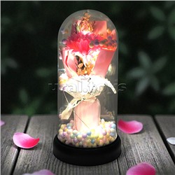 Светильник "Гвоздика" в коробке (розовый)