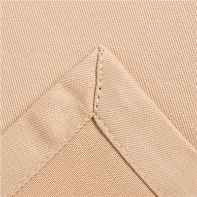 Набор салфеток с декоративными кольцами Beige pleasure, 40×40 см - 4 шт., 100% хлопок, саржа 190 г/м²