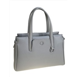 Женская сумка из искусственной кожи, цвет серо-белый