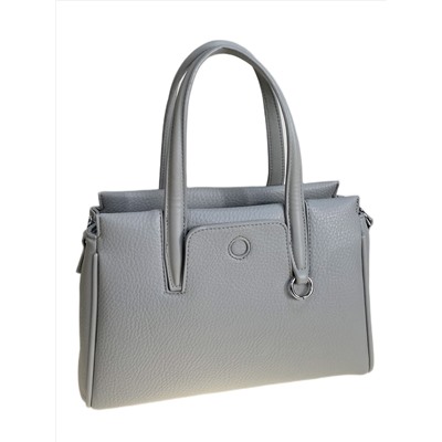 Женская сумка из искусственной кожи, цвет серо-белый