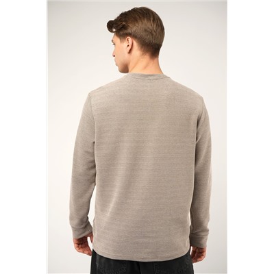 Мужской лонгслив на пуговицах Happyfox