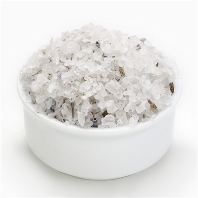 Соль для ванны с лепестками лаванды, 370 г, Чистое счастье