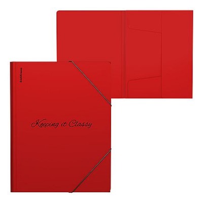 Папка на резинках А4 65226 Classic Phrases красный 400мкм (в пакете по 4 шт.) ErichKrause