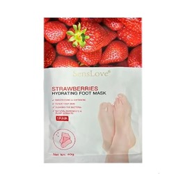 Маска для ног с экстрактом клубники