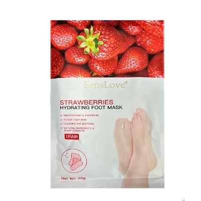 Маска для ног с экстрактом клубники