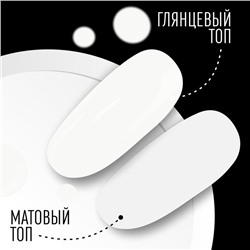 Гель-лак для ногтей, однотонный, трехфазный, 8 мл, LED/UV, белый (01)