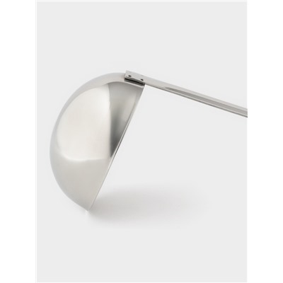 Половник цельнотянутый, 180 мл, 35×9 см, толщина стали 1.5 мм, нержавеющая сталь, серебристый