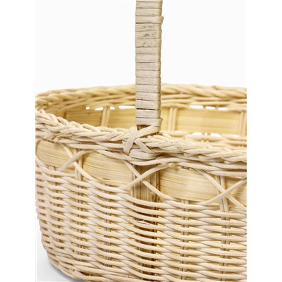 Корзина плетеная для хранения, 27×19×13 см, ручка h=16 см, лоза