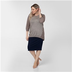 Джемпер, трикотаж, бежевый