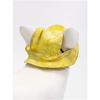 Панама для собак и кошек, размер L, ОГ - 42 см, вес 15-45 кг, жёлтая