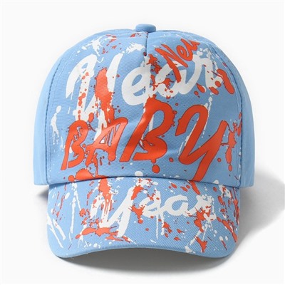 Кепка детская MINAKU Baby, размер 50-52, голубая