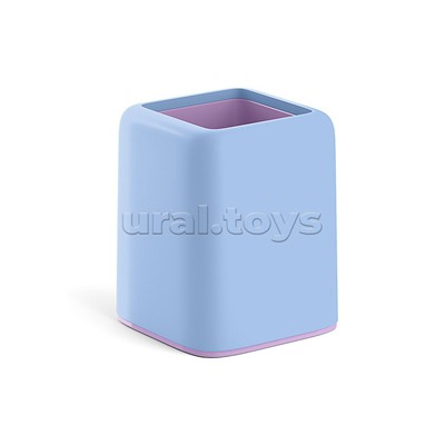 Подставка настольная пластиковая Forte, Pastel Bloom, голубой с фиолетовым