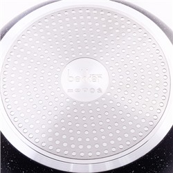 3769-1 Сковорода 28 см с мрам.покр. с крышкой (х6)