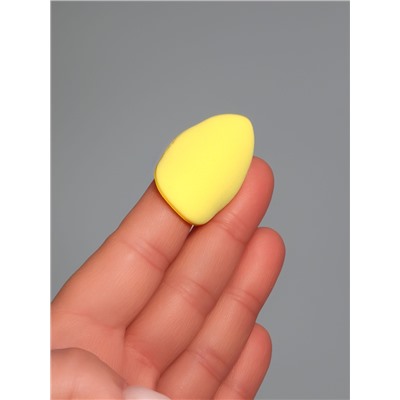 Спонжи для макияжа, в футляре, 2 шт., жёлтые