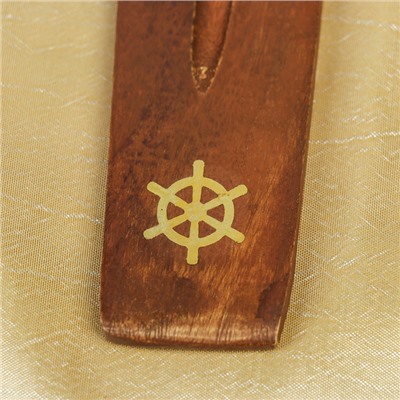 Подставка под благовония «Штурвал», 26×3.5×0.5 см, дерево