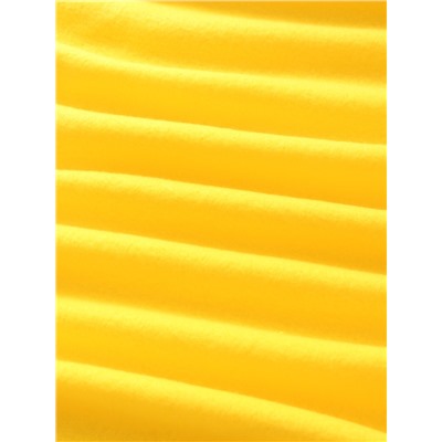 Плед флисовый «Экономь и Я», 150×200 см, плотность 160 г/м², жёлтый